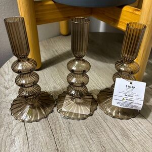 Glass Candle Holders